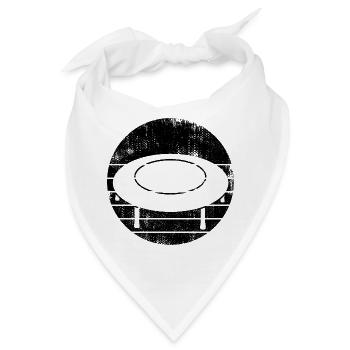 Trampolin Zeichnung - Bandana - Weiß - Vorne