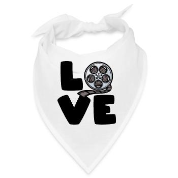 Movies Dvd Sbend Theater Film Schauen Statement - Bandana - Weiß - Vorne