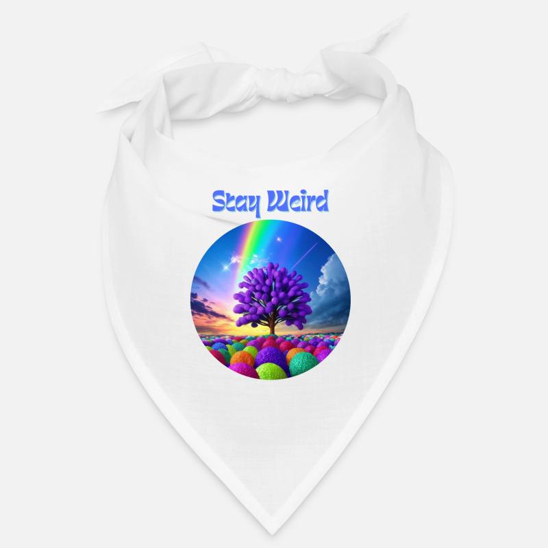 Stay Weird, arbre abstrait de couleurs Bandana