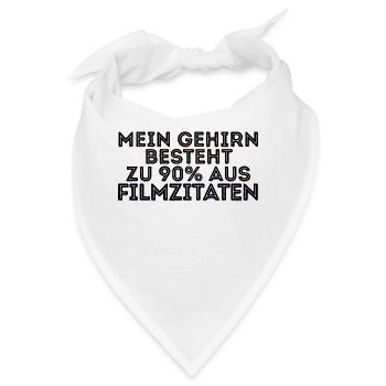 Filmabend Filme Movies Statement Streaming Serien - Bandana - Weiß - Vorne