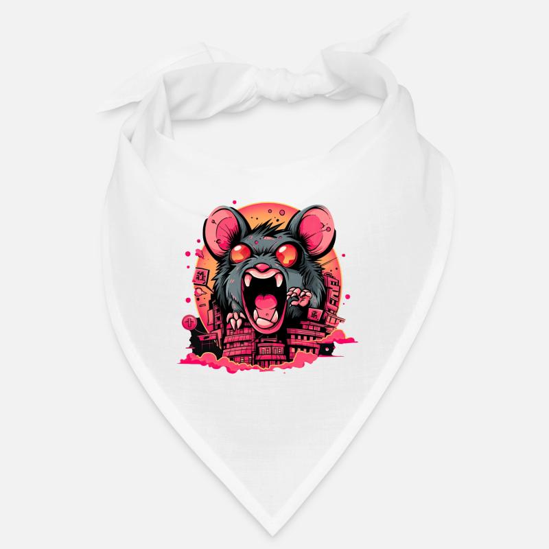 Kawaii Monstre Rat Géant Bandana