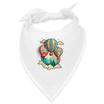 Die Ballon-Fiesta - Bandana - Weiß - Vorne