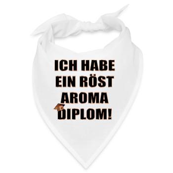 Grill Diplom Abschluss - Bandana - Weiß - Vorne