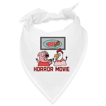 Dvd Abend Movies Binge Watching Statement Serien - Bandana - Weiß - Vorne