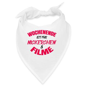 Movies Streaming Cineast Statement Film Schauen - Bandana - Weiß - Vorne