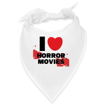 Kino Theater Ich Liebe Movies Streaming Herz - Bandana - Weiß - Vorne