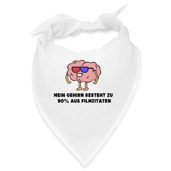 Movies Statement Film Schauen Theater Streaming - Bandana - Weiß - Vorne