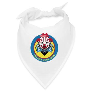 Clown Design - Bandana - Weiß - Vorne