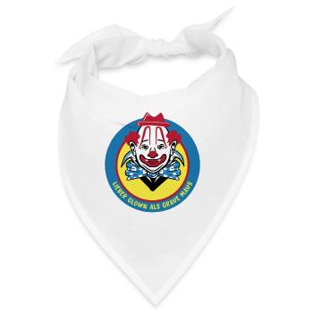 Clown Design - Bandana - Weiß - Vorne