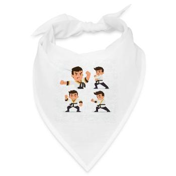 Schachmatt: Schachstrategie - Bandana - Weiß - Vorne