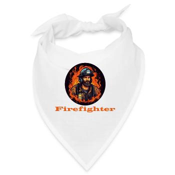 Firefighter - Bandana - Weiß - Vorne