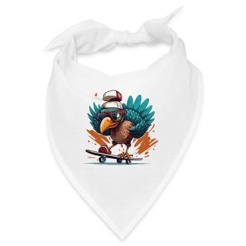 Turk-Skateboarding - Bandana - Weiß - Vorne