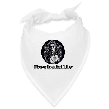 Rockabilly - Bandana - Weiß - Vorne