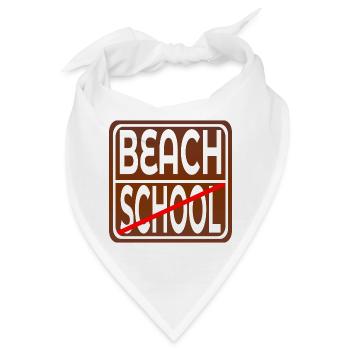 SCHULE STRAND SOMMERFERIEN LEHRER SCHÜLER - Bandana - Weiß - Vorne