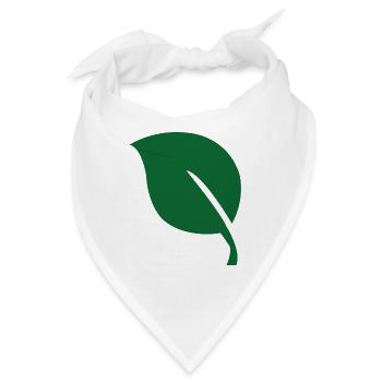 Blatt leaf - Bandana - Weiß - Vorne