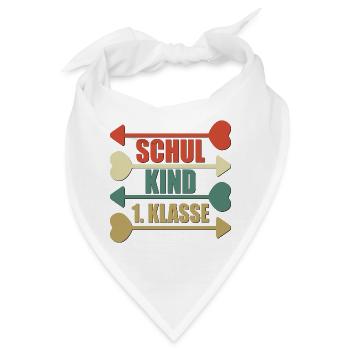 SCHULKIND 1. KLASSE - Bandana - Weiß - Vorne