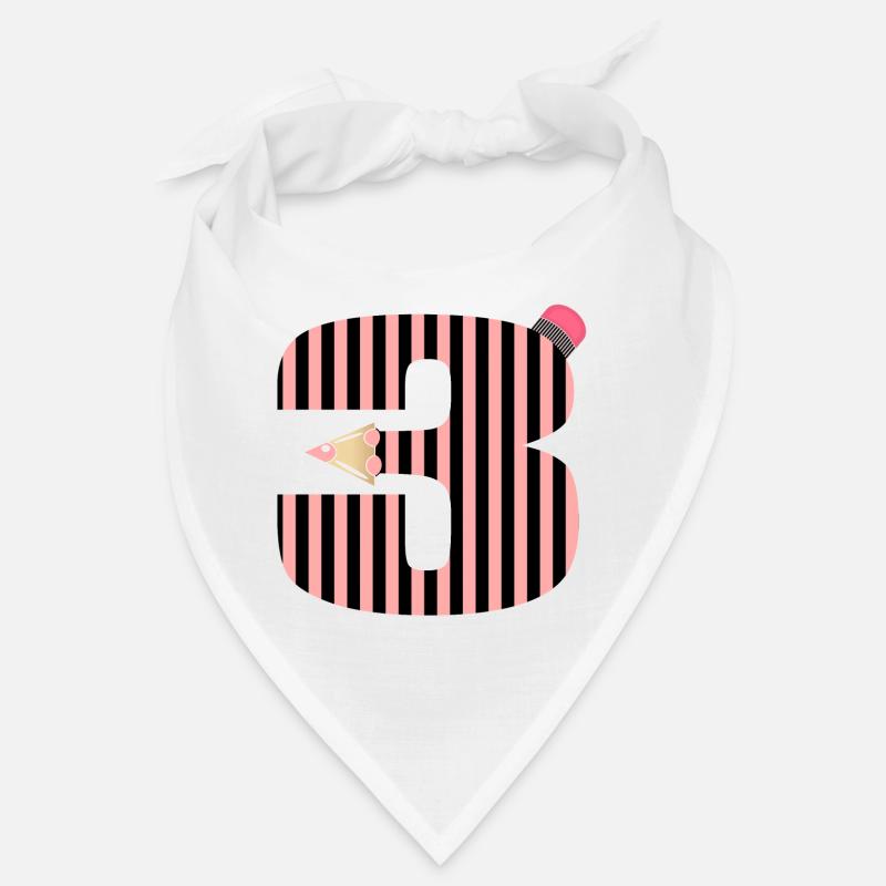 CRAYONS THREE-YEAR-OLD NUMBER 3 THREE Bandana