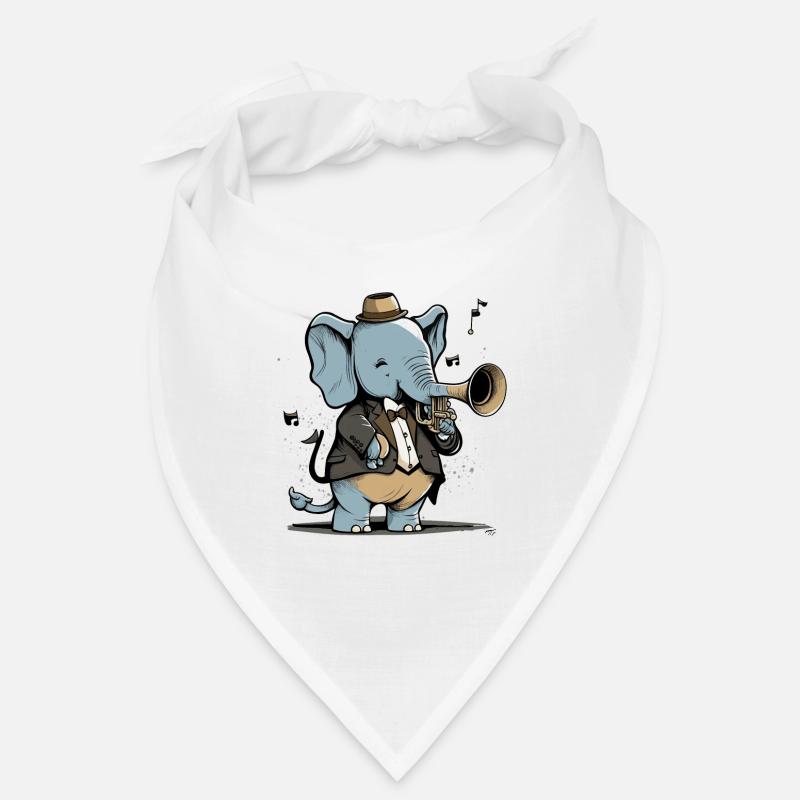 Éléphant jazzy Bandana