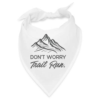 Mach dir keine Sorgen. Trailrun. - Bandana - Weiß - Vorne