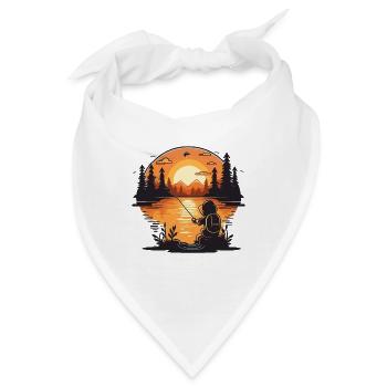 Frühaufsteher fangen - Bandana - Weiß - Vorne