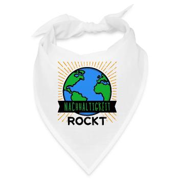 Nachhaltigkeit Mutter Erde Umwelt Statement Planet - Bandana - Weiß - Vorne
