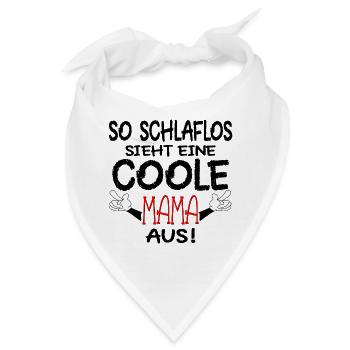 SCHLAFLOSE MAMA - SCHWANGERSCHAFT MUTTER - Bandana - Weiß - Vorne