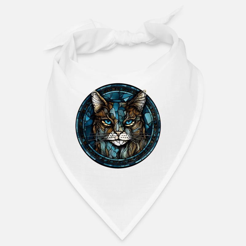 Verre aquarelle de race de chat égéen Bandana