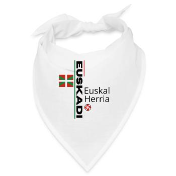 Baskisch-luxuriöses Design, ethnisch inspiriert - Bandana - Weiß - Vorne