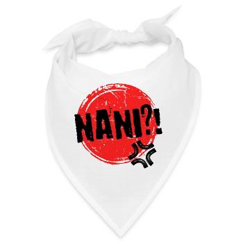 Anime Nani Manga Animation Comic Spruch Mangastyle - Bandana - Weiß - Vorne