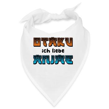 Anime Japanisch Manga Comic Otaku Statement - Bandana - Weiß - Vorne