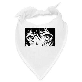 Animation Comic Manga Zeichentrick Anime Japan - Bandana - Weiß - Vorne