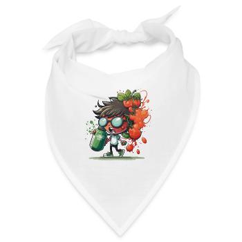 Tomaten-Melodien - Bandana - Weiß - Vorne
