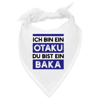 Japanisch Statement Manga Comic Anime Trickfilm - Bandana - Weiß - Vorne