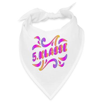 5. Klasse - SCHULWECHSEL - Bandana - Weiß - Vorne