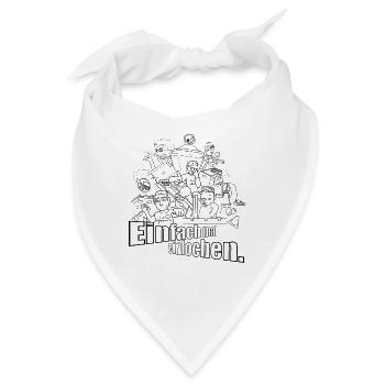 Murmelgolf - Einfach mal einlochen - Bandana - Weiß - Vorne