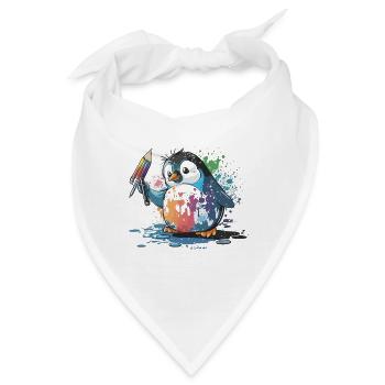 Pinguin-Palette - Bandana - Weiß - Vorne