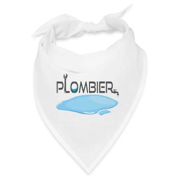 Klempner - Bandana - Weiß - Vorne