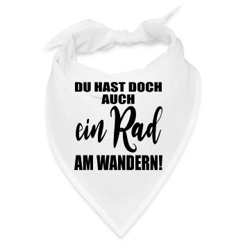 RAD AM WANDERN - Bandana - Weiß - Vorne
