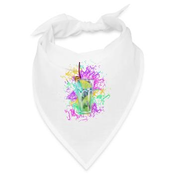 Colorful Summer Cocktail Vibes - Bandana - Weiß - Vorne
