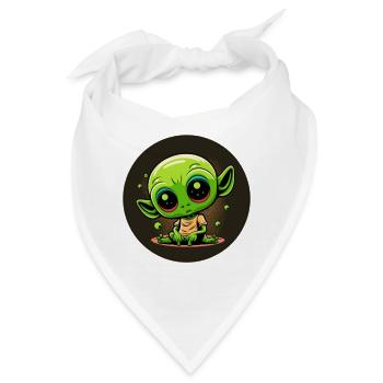 Baby-Alien - Bandana - Weiß - Vorne