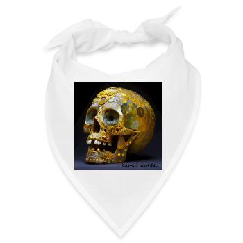 Der Tod ist schön 01 - Bandana - Weiß - Vorne