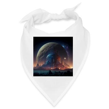 Megalopolis Alien 02 - Bandana - Weiß - Vorne