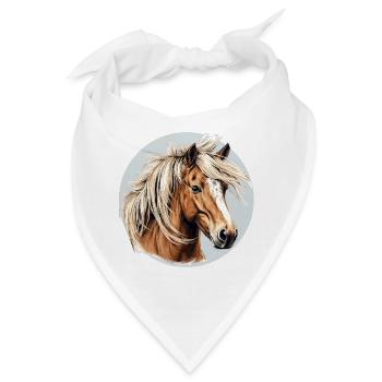 Haflinger Pferd - Bandana - Weiß - Vorne