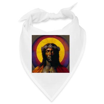 Schwarzer Jesus 01 - Bandana - Weiß - Vorne