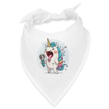 Einhorn-Harmonien - Bandana - Weiß - Vorne