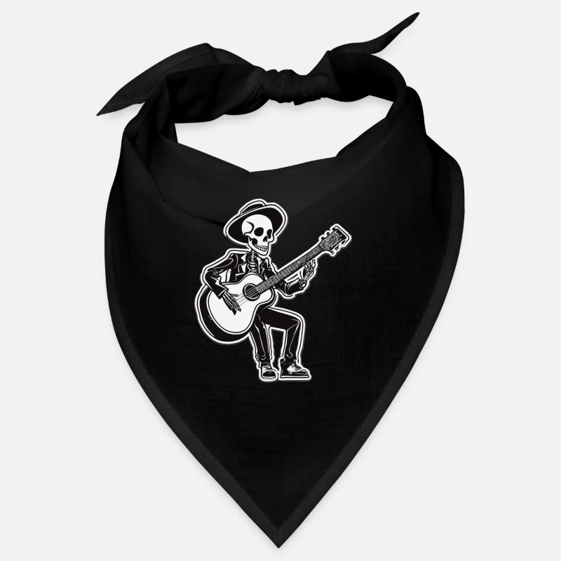 Guitar playing Skeleton Bandana