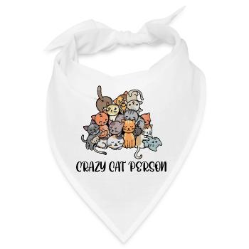 Haustiere Katze Statement Knuddeltier Heimtier - Bandana - Weiß - Vorne