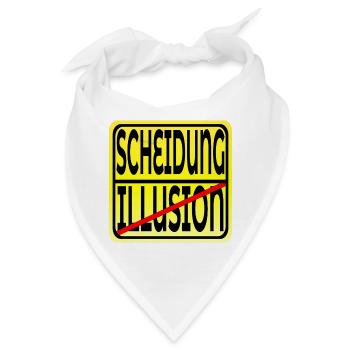 EHE ILLUSION - TRENNUNG SCHEIDUNG - Bandana - Weiß - Vorne