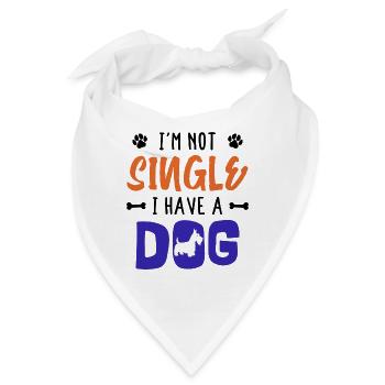 Lieblingstier Hund Statement Haustiere Knuddeltier - Bandana - Weiß - Vorne