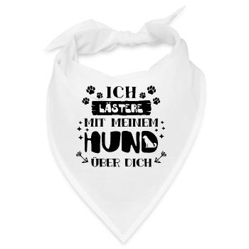 Hund Statement Heimtier Knuddeltier Haustiere - Bandana - Weiß - Vorne